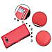 Custodia Compatibile Con Samsung Galaxy A7 2015 In Rosso Carminio - Coperchio Protettiva Con Chiusura Magnetica, Funzione Stand E Tasca Per Le Carte - Foto miniatura 6