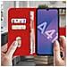 Custodia Samsung Galaxy A41 Portadocumenti Funzione Supporto Rosso - Foto miniatura 5