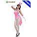 Costume Coniglietta Sexy Rosa Adulta (Taglia 44) Vestiti Carnevale Pegasus Adulto - Foto miniatura 1