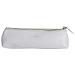 Pelle Lusso Matita Dellunit Di Elaborazione Caso Sottile Design Metallico Con Chiusura Lampo Formato Tascabile Per Pen Make Up Brush (grigio) - Foto miniatura 1