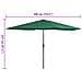 Ombrellone da Esterni con Palo in Metallo 390 cm Verde - Foto miniatura 2