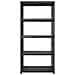 Scaffale A 5 Ripiani Nero 255x40x185 Cm In Plastica - Foto miniatura 4