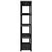 Scaffale A 5 Ripiani Nero 255x40x185 Cm In Plastica - Foto miniatura 5