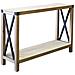 Consolle In Legno 114 X 80 Di Design Moderno Industrial Cm 115,50 X 37 X 82 H - Foto miniatura 1