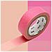 Nastro Adesivo Decorativo Rosa Fluo E Verde Sfumato - 1,5 Cm X 7 M - Foto miniatura 1