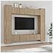 Set Mobili Porta TV 8pz Rovere Sonoma in Legno Multistrato - Foto miniatura 1