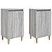 Comodini 2 Pz Grigio Sonoma 40x35x70 Cm In Legno Multistrato - Foto miniatura 2