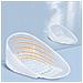 1 Paio Di Cuscinetti In Gel Per Tallone A Forma Di U - Cuscinetto Per Il Sollevamento Dell'altezza Transparent - Foto miniatura 2