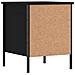 Comodino Nero 40x42x50 Cm In Legno Multistrato - Foto miniatura 4