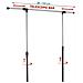 Stand Appendiabiti Allungabile Singolo Asta Estensibile Con Ruote 89x41x93/145 - Foto miniatura 5
