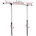 Stand Appendiabiti Allungabile Singolo Asta Estensibile Con Ruote 89x41x93/145 - Foto miniatura 2