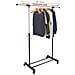 Stand Appendiabiti Allungabile Singolo Asta Estensibile Con Ruote 89x41x93/145 - Foto miniatura 1