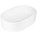 Lavabo Da Appoggio Ceramica Bianco Ovale Arredo Bagno Lavandino 56x35x14 Cm *** Finitura- : Lucido - Foto miniatura 1
