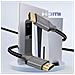 Cavo Hdmi 2.0 Ultra Hd 4k 60hz Nylon 1 Metro Connettori Placcati Oro, Nero - Foto miniatura 2