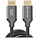 Cavo Hdmi 2.0 Ultra Hd 4k 60hz Nylon 1 Metro Connettori Placcati Oro, Nero - Foto miniatura 3
