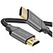 Cavo Hdmi 2.0 Ultra Hd 4k 60hz Nylon 1 Metro Connettori Placcati Oro, Nero - Foto miniatura 1