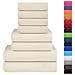 Set Asciugamani 8 Pz Crema 360 Gsm 100% Cotone - Foto miniatura 2