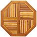 Piano Per Tavolo 70x70x2 Cm Ottagonale Legno Massello Di Acacia - Foto miniatura 1