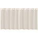Tende In Voile Con Occhielli 2 Pz Crema 140x140 Cm - Foto miniatura 2