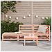 Lusso Casadino -  Divano Giardino Con Poggiapiedi 2 Posti Legno Massello Douglas - Foto miniatura 2