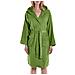 Accappatoio Con Cappuccio Spugnissima Minorca In Cotone Colore Verde Misura Xxl - Foto miniatura 2