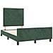 Giroletto senza Materasso Verde Scuro 120x190 cm Velluto - Foto miniatura 3