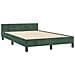 Giroletto senza Materasso Verde Scuro 120x190 cm Velluto - Foto miniatura 5
