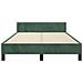 Giroletto senza Materasso Verde Scuro 120x190 cm Velluto - Foto miniatura 6