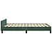 Giroletto senza Materasso Verde Scuro 120x190 cm Velluto - Foto miniatura 7