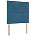 Letto a molle con materasso e panchina blu scuro 90x190 cm velluto - Foto miniatura 7