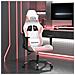 Lusso Casadino -  Sedia Da Gaming Massaggiante Bianco E Rosa In Similpelle - Foto miniatura 8