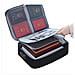 Borsa Organizer Documenti Nera A 3 Strati Con Serratura - Archiviazione Sicura - Foto miniatura 1
