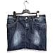 Gonna Mini Elegante Comoda Corta In Jeans Denim Blu Navy Taglia 38 - Foto miniatura 1