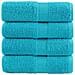 Asciugamani Premium SOLUND 4 pz Turchese 30x30 cm 600 g/m² - Foto miniatura 1