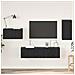 Set mobile TV 4 pcs Rovere nero 30.5 x 30 x 60 cm - Foto miniatura 2