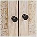 Comodino Beige 50 x 33 x 60 cm legno massello di mango - Foto miniatura 8