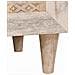 Comodino Beige 50 x 33 x 60 cm legno massello di mango - Foto miniatura 9