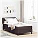 Letto box spring con materasso Marrone scuro 90 x 190 cm - Foto miniatura 2