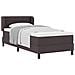 Letto box spring con materasso Marrone scuro 90 x 190 cm - Foto miniatura 3