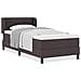 Letto box spring con materasso Marrone scuro 90 x 190 cm - Foto miniatura 4