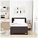 Letto box spring con materasso Marrone scuro 90 x 190 cm - Foto miniatura 5