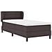 Letto box spring con materasso Marrone scuro 90 x 190 cm - Foto miniatura 7