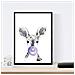 Set Di 6 Stampe Animali Bambini Con Gomma Da Masticare Cervo Elefante Zorro Orso Cane Maiale A3 Senza Cornice - Foto miniatura 2
