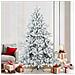Albero di Natale Artificiale Snodato Foderato di Neve Bianco - Foto miniatura 2