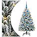 Albero di Natale artificiale con 150 LED Verde e Bianco 120 cm - Foto miniatura 1