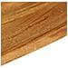 Piano Tavolo Bordi Vivi 120x30x3,8cm in Legno Massello di Mango - Foto miniatura 7
