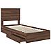 Letto con Contenitore con testiera Rovere Marrone 90 x 190 cm - Foto miniatura 5