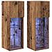 Mobiletti TV a parete 2 pcs Legno vecchio 30,5 x 30 x 90 cm - Foto miniatura 1