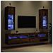 Mobiletti TV a parete 2 pcs Legno vecchio 30,5 x 30 x 90 cm - Foto miniatura 5