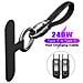 Cavo Di Ricarica Da Type-c A Type-c Pd240w Con Laccetto In Pelle Black - Foto miniatura 2